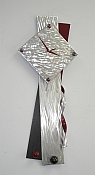 abstract clocks in two tone color scheme and aluminum