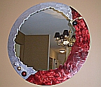 sexy mirror in metal, mirror, mirrors, abstarct mirror