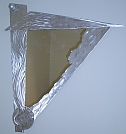asian style mirror in brushed aluminum , also can be done in stainless mirror design