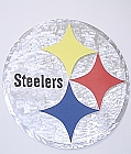 pittsburg steelers logo art in aluminum