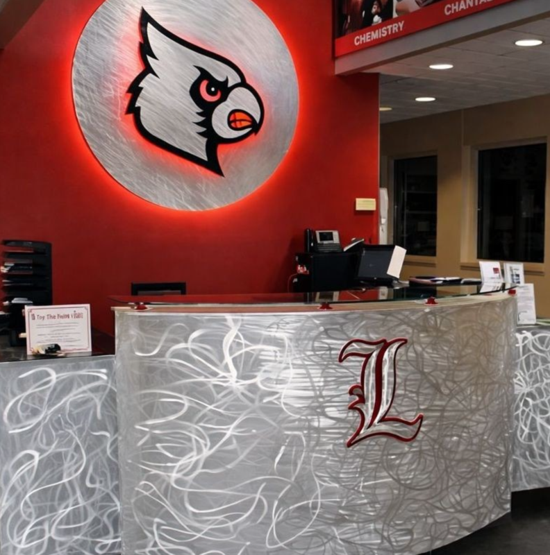 University of Louisville Bass Rudd Tennis Center front desk