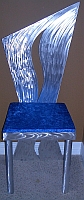 Brushed aluminum furniture, art furniture, fuctional art, metal furniture,fuctional metal furniture, contemporary furniture,designer furniture, cool furniture,funky furniture