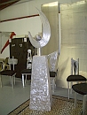 public sculpture, outdoor sculpture in metal and aluminum