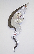 abstract clock in contemporary colors
