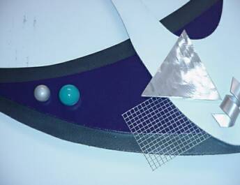 brushed aluminum art