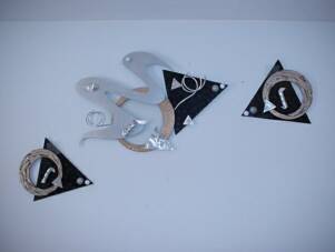 contemporary art sculpture in modern abstract design