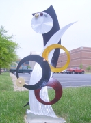 outdoor metal sculpture, outdoor wall sculpture, outdoor garden sculpture